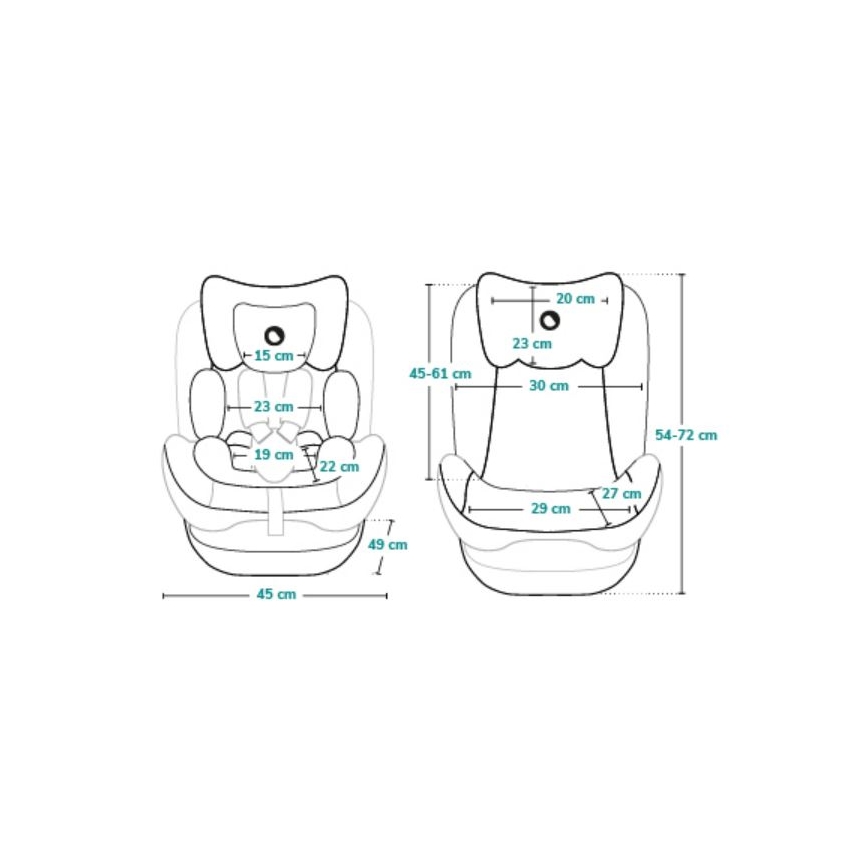 Lionelo - Otroški avtosedež AART i-Size 40-150 cm črna/siva