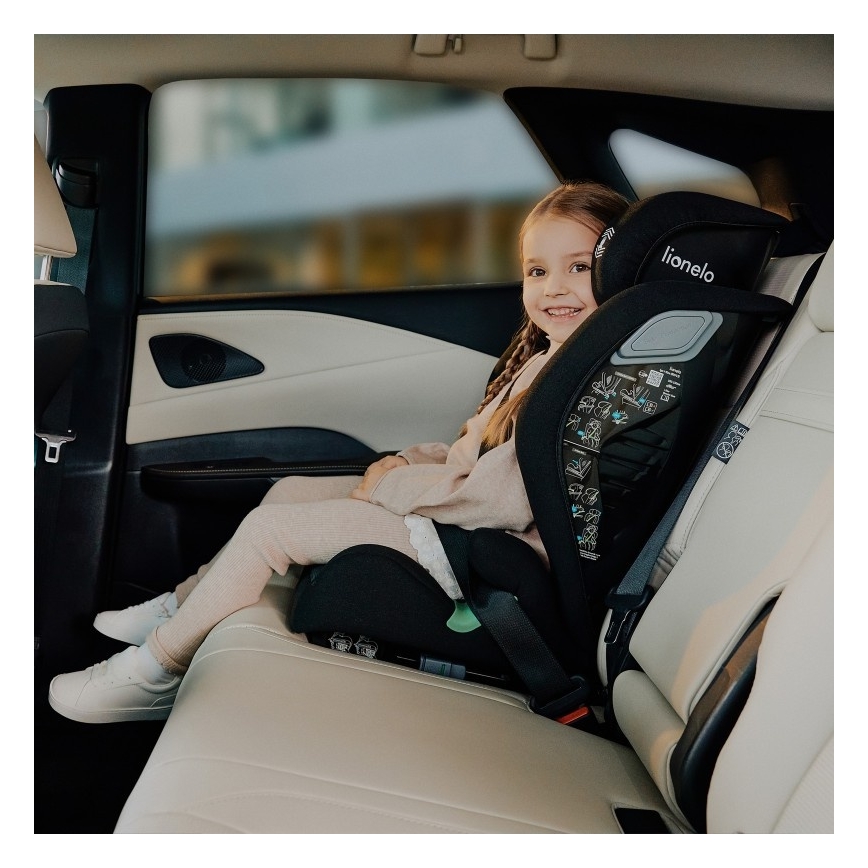 Lionelo - Otroški avtosedež IGO i-Size 100-150 cm Black Carbon