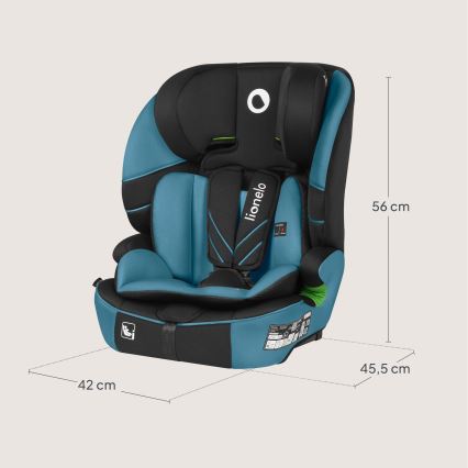 Lionelo - Otroški avtosedež LEVI FIX i-Size 76-150 cm Kobaltno modra