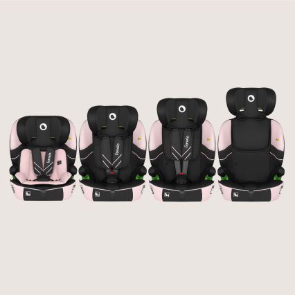Lionelo - Otroški avtosedež LEVI FIX i-Size 76-150 cm Pink Baby
