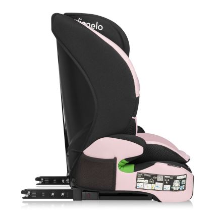 Lionelo - Otroški avtosedež LEVI FIX i-Size 76-150 cm Pink Baby