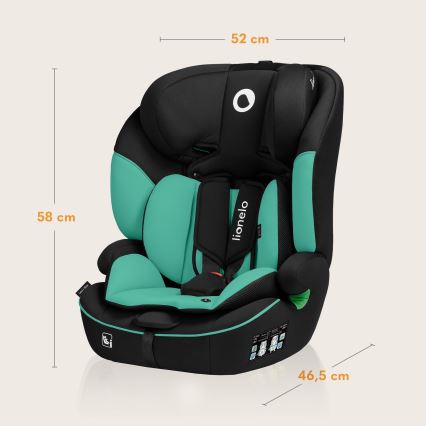 Lionelo - Otroški avtosedež LEVI i-Size 76-150 cm Smaragdno zelena