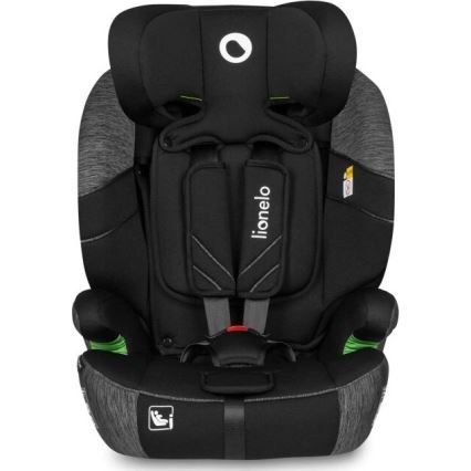 Lionelo - Otroški avtosedež LEVI ONE i-Size 76-150 cm v črni/sivi barvi