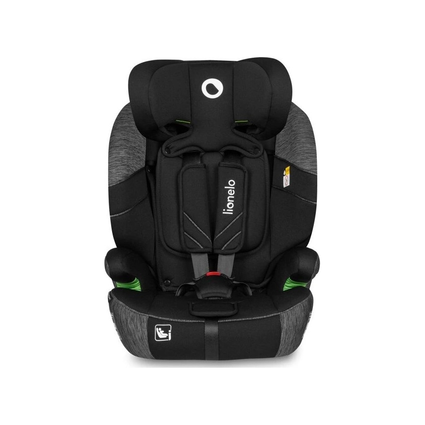 Lionelo - Otroški avtosedež LEVI ONE i-Size 76-150 cm v črni/sivi barvi