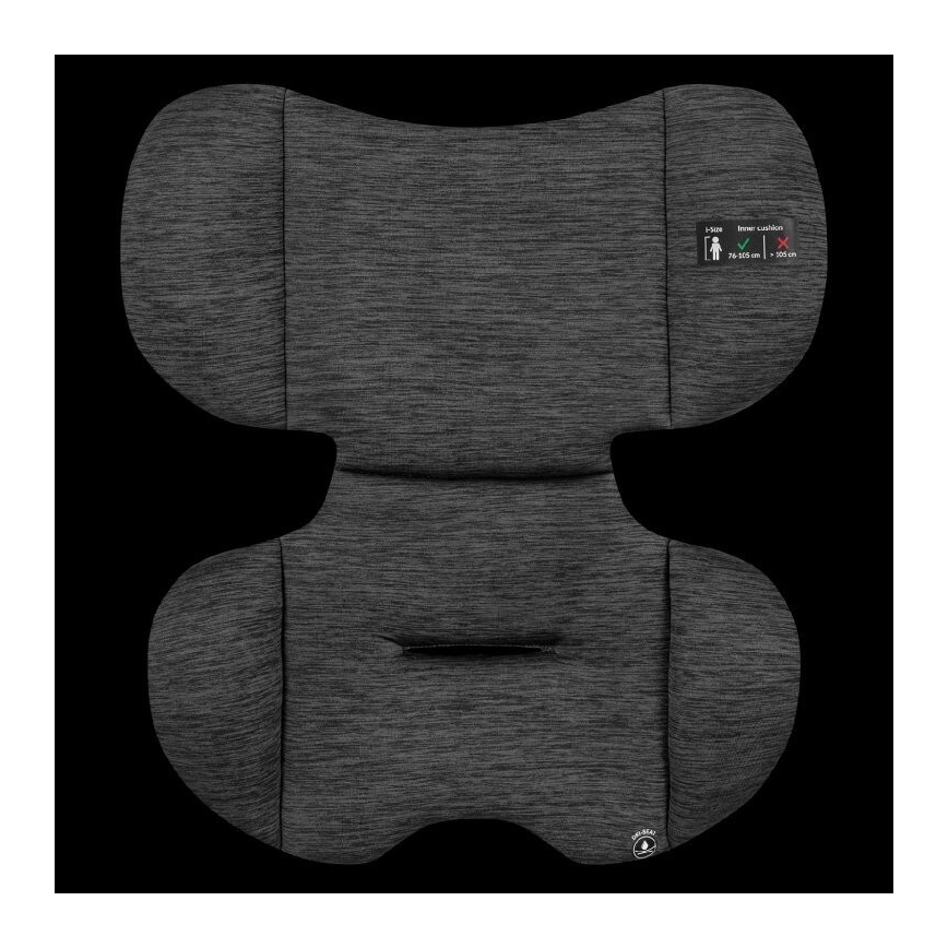 Lionelo - Otroški avtosedež LEVI ONE i-Size 76-150 cm v črni/sivi barvi