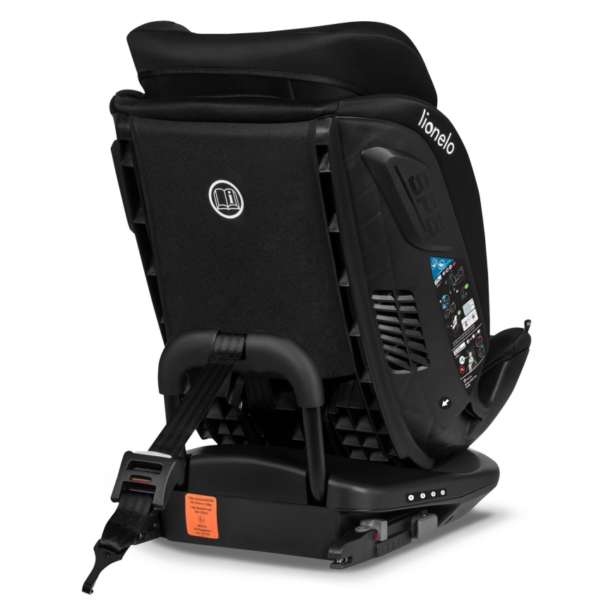 Lionelo - Otroški avtosedež z vrtljivo bazo BASTIAAN i-Size 40-150 cm, črn karbonski