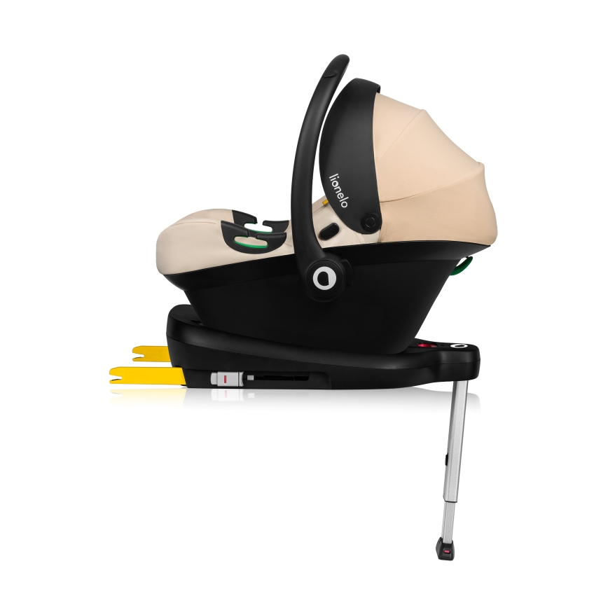 Lionelo - Otroški avtosedež z vrtljivo osnovo ASTRID SET i-Size 40-87 cm bež