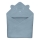 Lionelo - Otroški brisača s kapuco MUSLIN HOODED TOWEL Siva neba