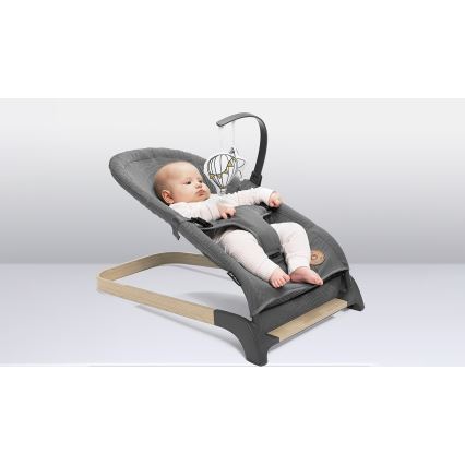 Lionelo - Otroški gugalnik JUNE, siv