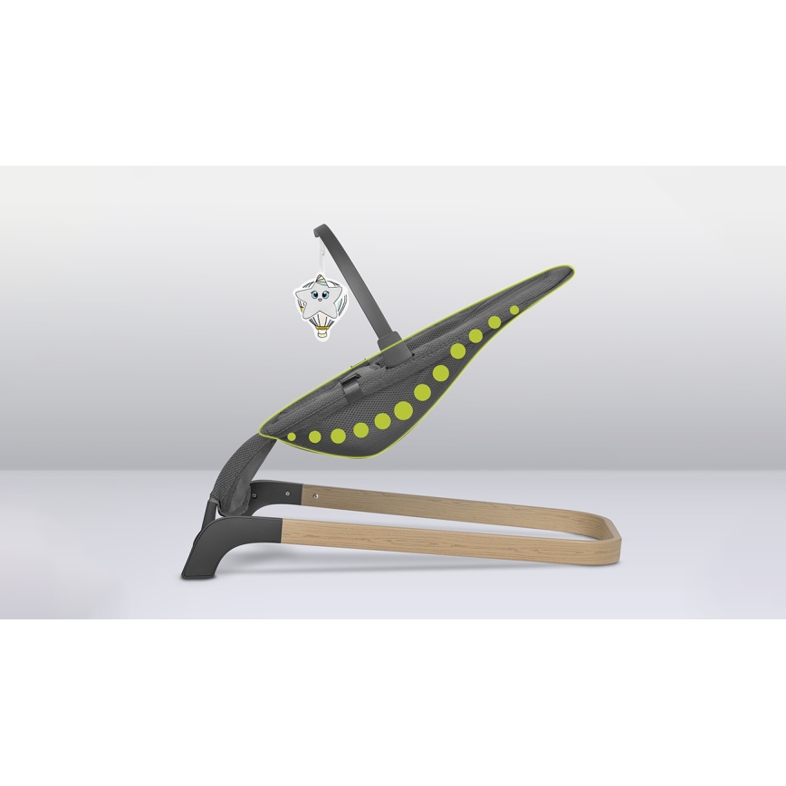 Lionelo - Otroški gugalnik JUNE, siv