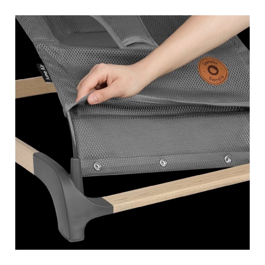 Lionelo - Otroški gugalnik JUNE, siv