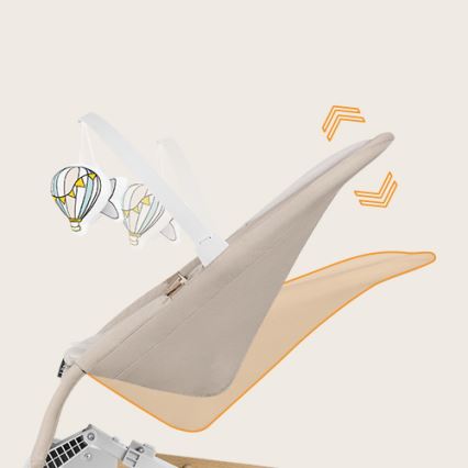 Lionelo - Otroški gugalnik LILAC bež