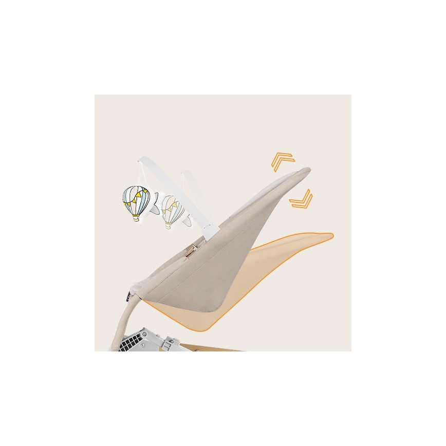 Lionelo - Otroški gugalnik LILAC bež