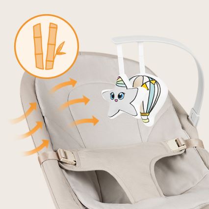 Lionelo - Otroški gugalnik LILAC bež