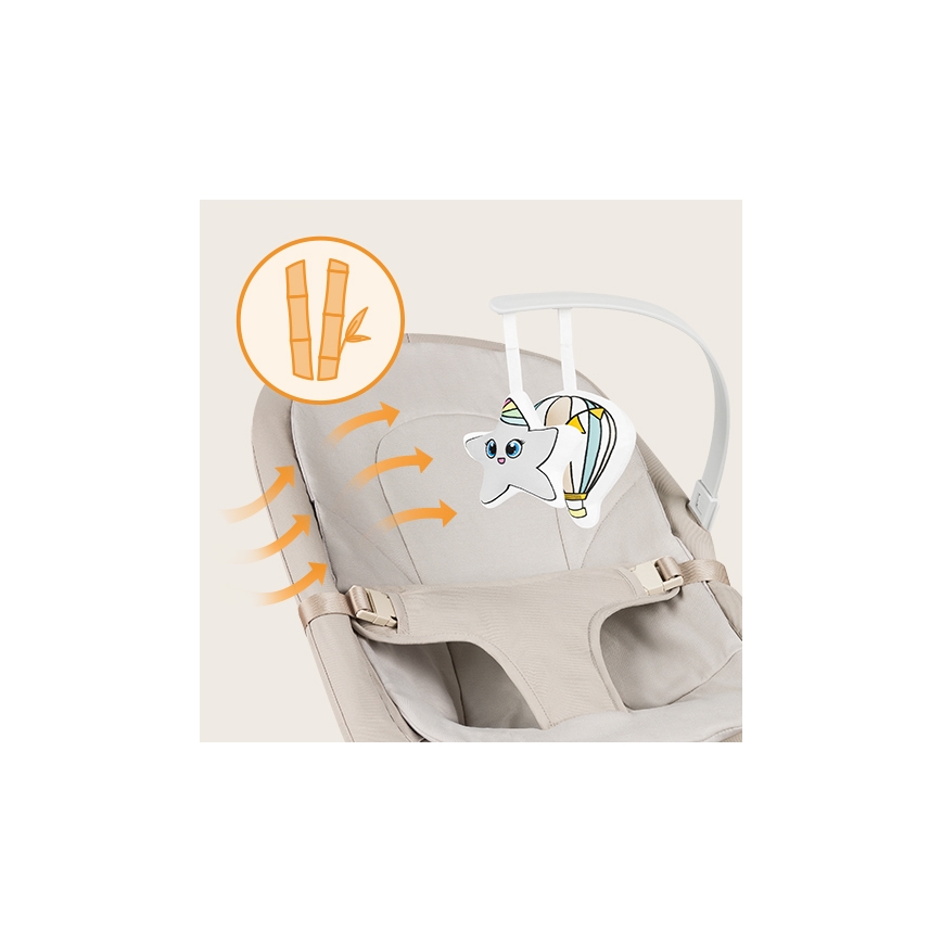 Lionelo - Otroški gugalnik LILAC bež