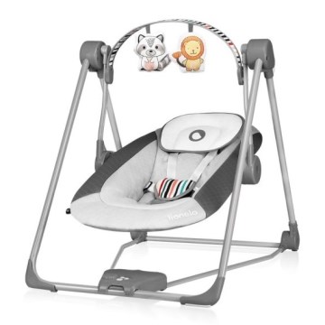 Lionelo - Otroški gugalnik OTTO 4xLR14 Cozy Grey