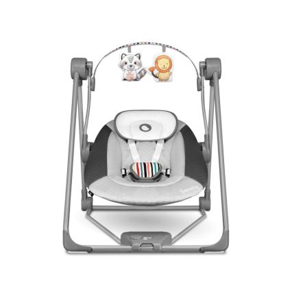 Lionelo - Otroški gugalnik OTTO 4xLR14 Cozy Grey