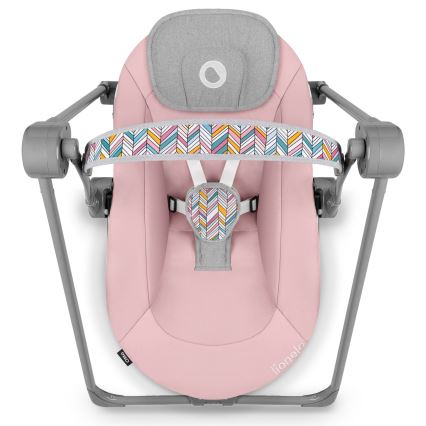 Lionelo - Otroški gugalnik OTTO 4xLR14 Pink Baby