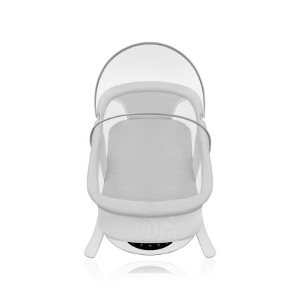 Lionelo - Otroška zibka z melodijo 2v1 BELLA 4xAA betonsko siva + daljinski upravljalnik