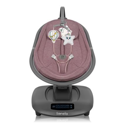 Lionelo - Otroški gugalnik z melodijo BLOSSOM Pink Mauve + z daljinskim upravljalnikom