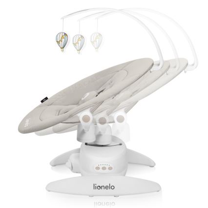 Lionelo - Otroški gugalnik z melodijo IRIS 4xAA Beige Sand