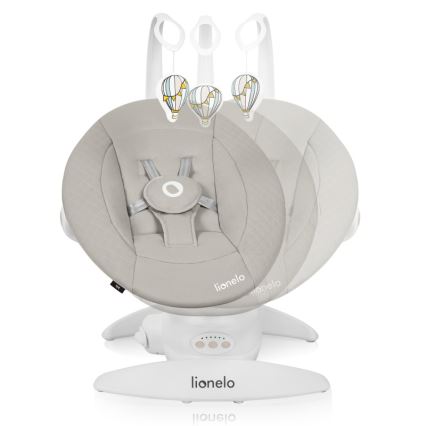 Lionelo - Otroški gugalnik z melodijo IRIS 4xAA Beige Sand