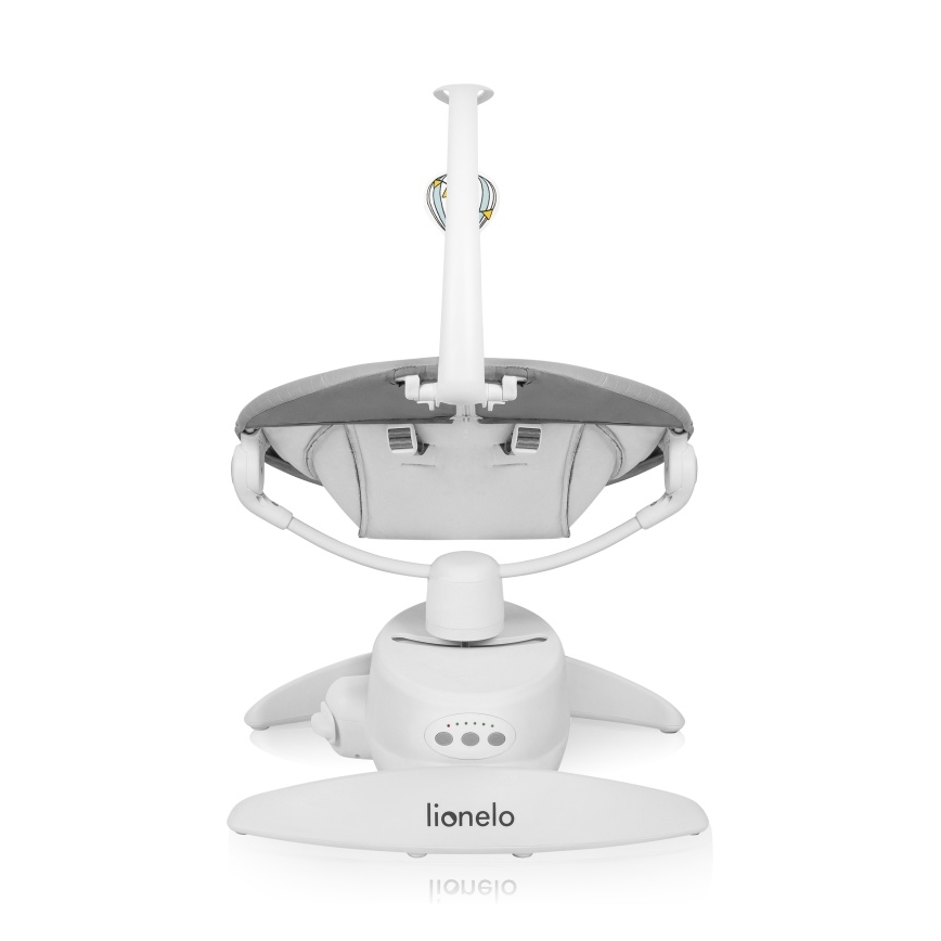 Lionelo - Otroški gugalnik z melodijo IRIS, betonsko siva