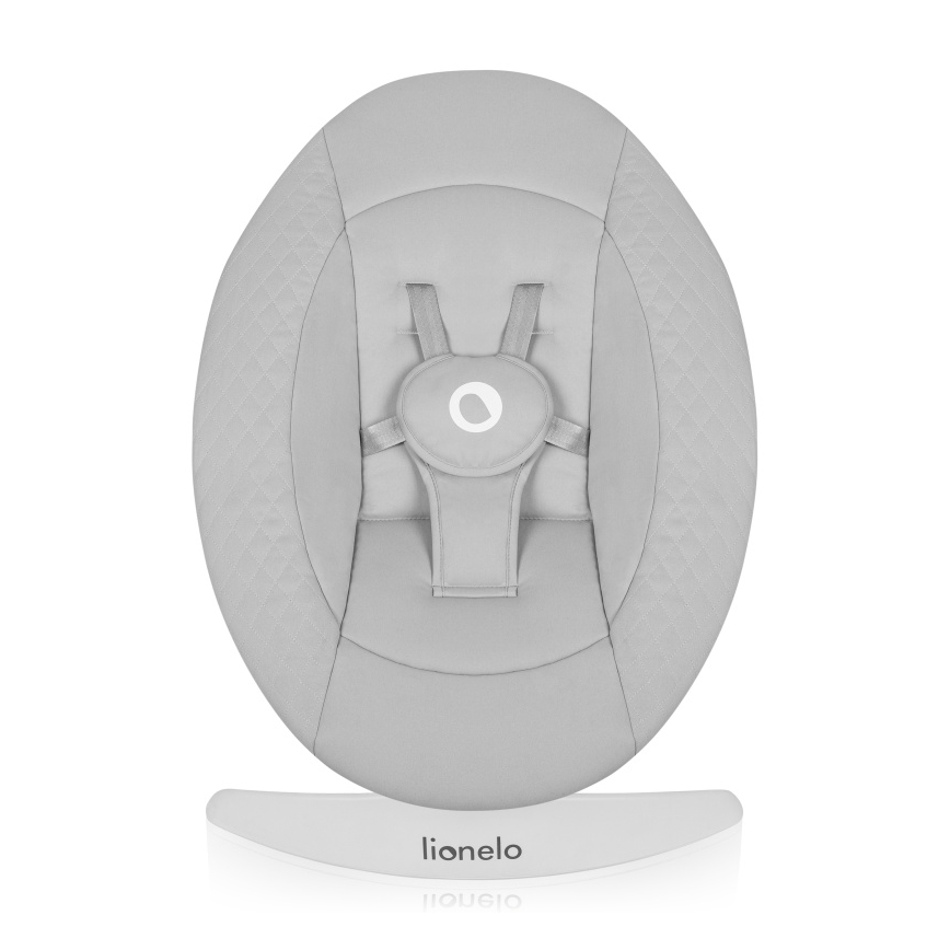 Lionelo - Otroški gugalnik z melodijo IRIS, betonsko siva