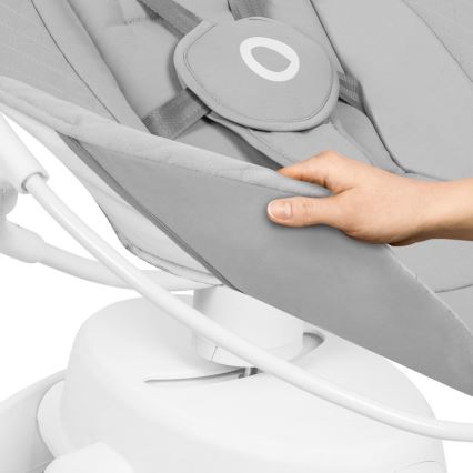 Lionelo - Otroški gugalnik z melodijo IRIS, betonsko siva