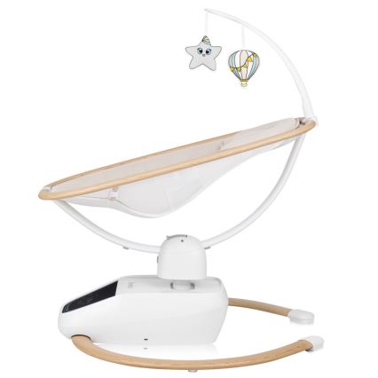 Lionelo - Otroški gugalnik z melodijo OLIVIA Beige Natural + daljinski upravljalnik