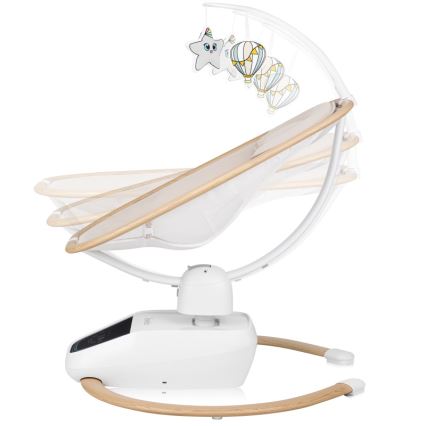 Lionelo - Otroški gugalnik z melodijo OLIVIA Beige Natural + daljinski upravljalnik