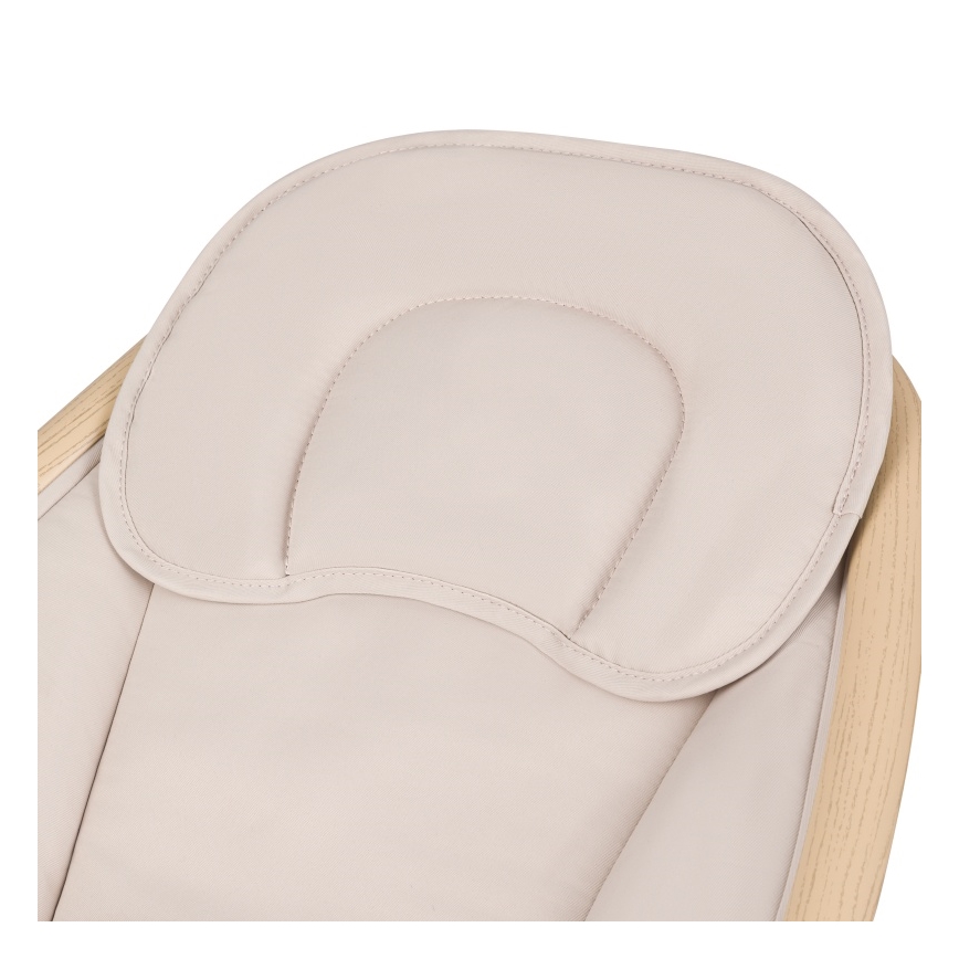 Lionelo - Otroški gugalnik z melodijo OLIVIA Beige Natural + daljinski upravljalnik