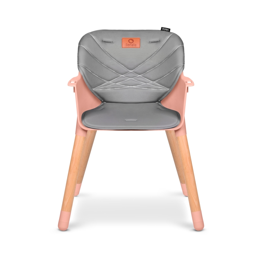 Lionelo - Otroški jedilni stol 2 v 1 KOEN Pink Rose