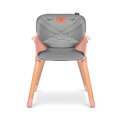 Lionelo - Otroški jedilni stol 2 v 1 KOEN Rožnata