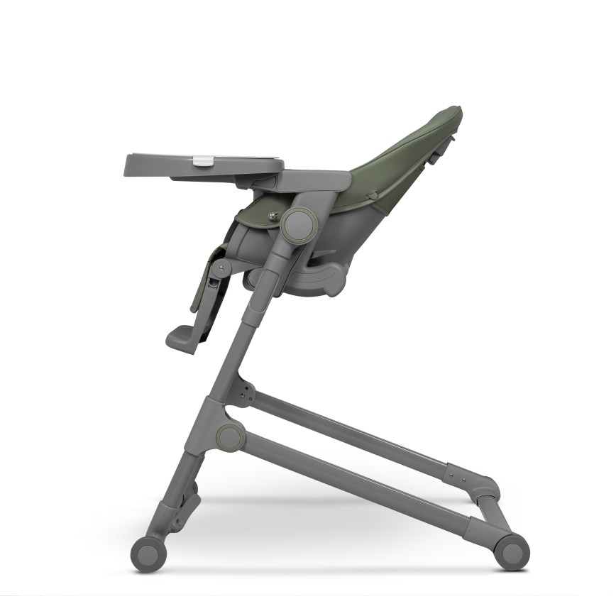Lionelo - Otroški jedilni stol 2v1 CORA PLUS olivno zelena