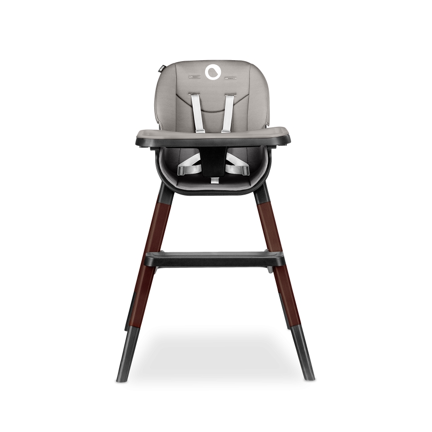 Lionelo - Otroški jedilni stol 2v1 MONA Black Onyx