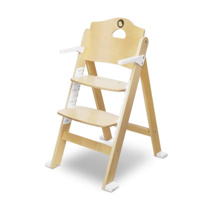 Lionelo - otroški jedilni stol 3 v 1 FLORIS White Natural
