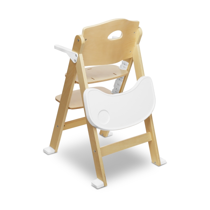 Lionelo - otroški jedilni stol 3 v 1 FLORIS White Natural