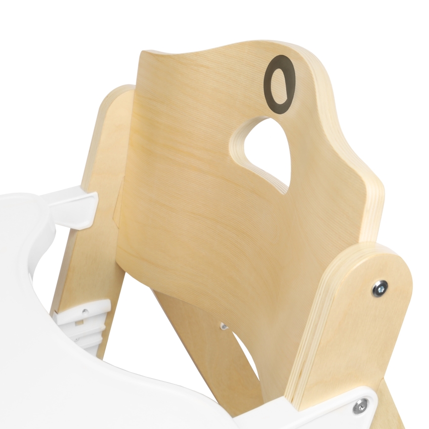 Lionelo - otroški jedilni stol 3 v 1 FLORIS White Natural