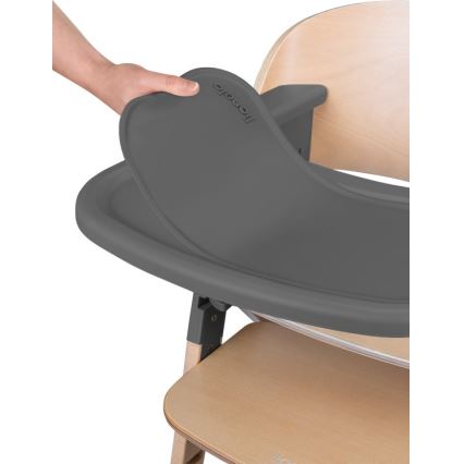 Lionelo - Otroški jedilni stol 3 v 1 MEGAN, sivi les