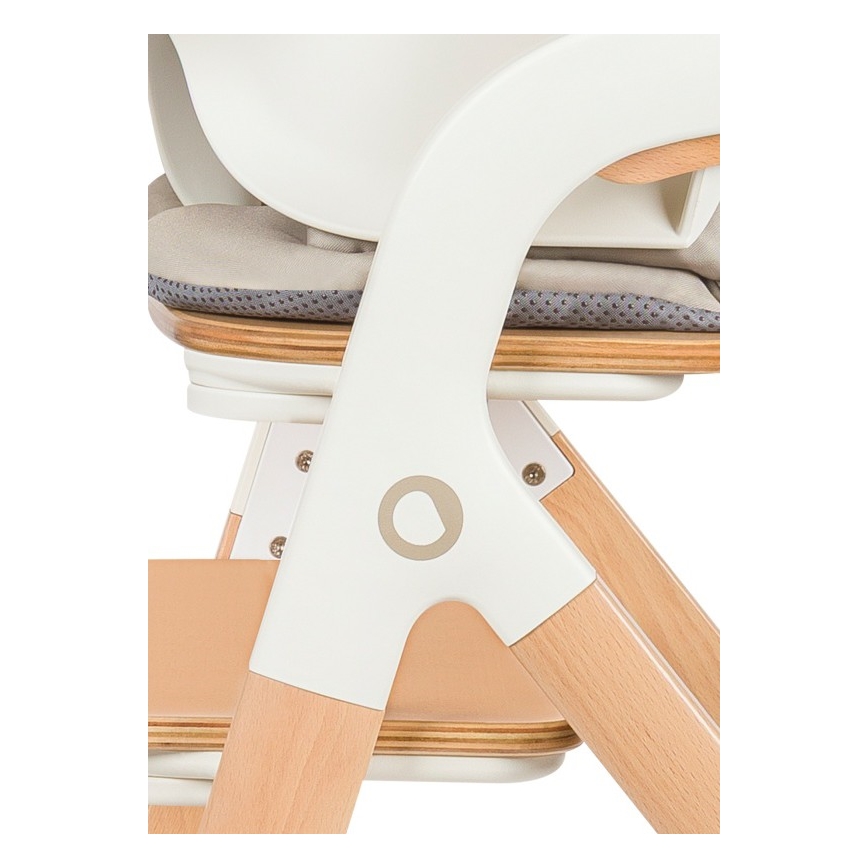 Lionelo - Otroški jedilni stol 3 v 1 MEGAN White Wood