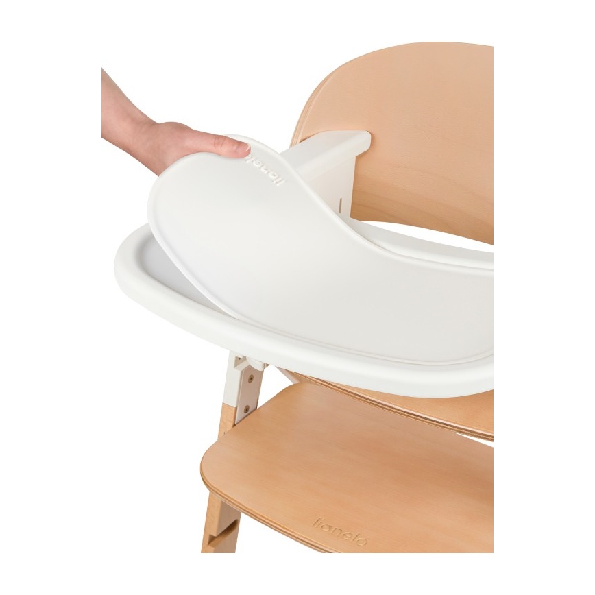 Lionelo - Otroški jedilni stol 3 v 1 MEGAN White Wood