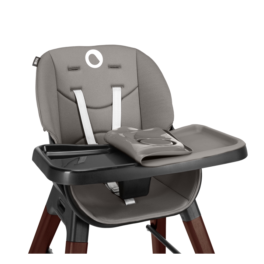 Lionelo - Otroški jedilni stol MONA Black Onyx
