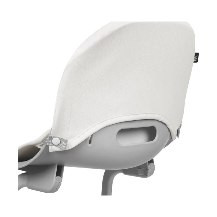 Lionelo - Otroški jedilni stolček 2 v 1 DALIA bel/siv