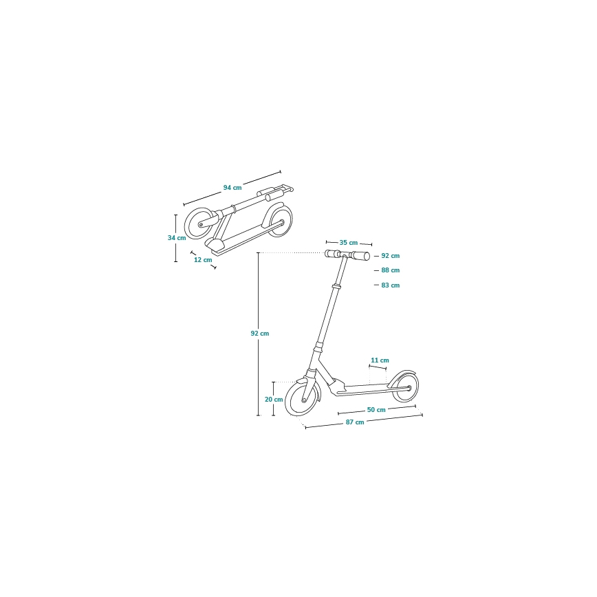 Lionelo - Otroški skiro LUCA črn/rožnat