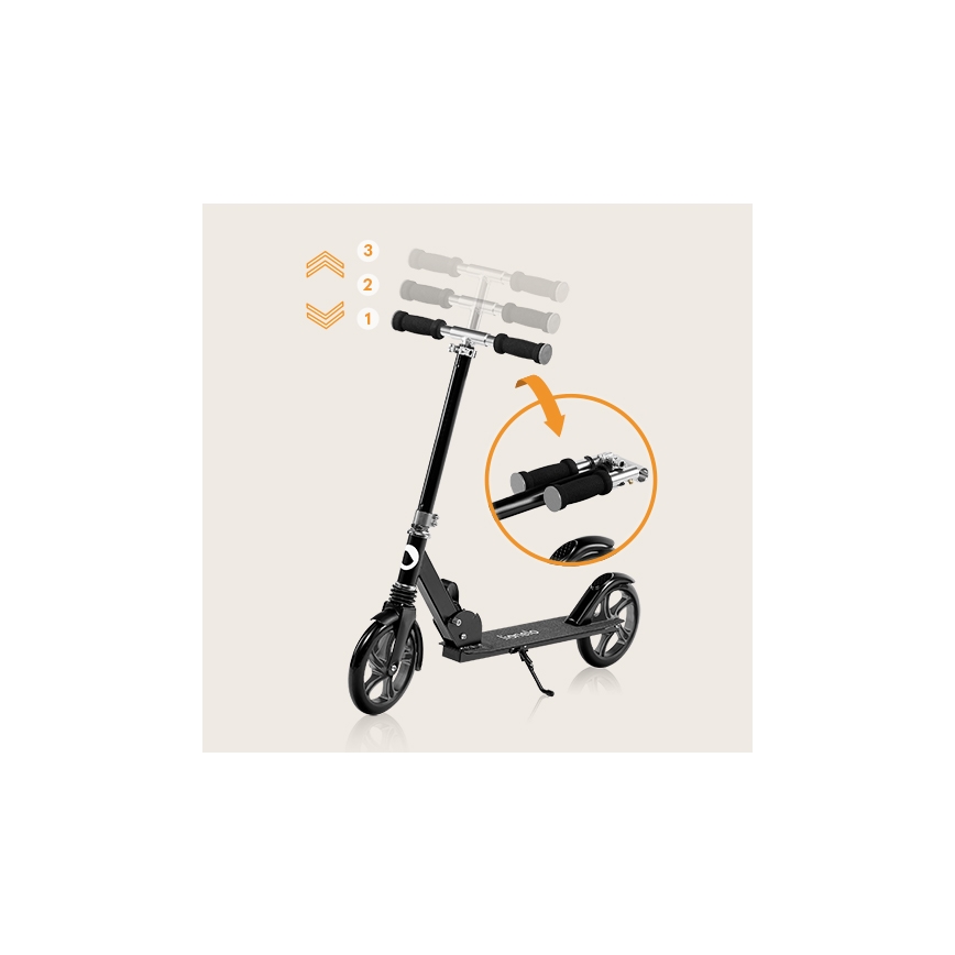 Lionelo - Otroški skiro LUCA črne barve