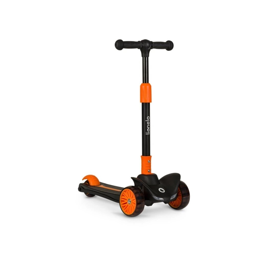 Lionelo - Otroški skuter TIMMY 3xAA oranžna/črna