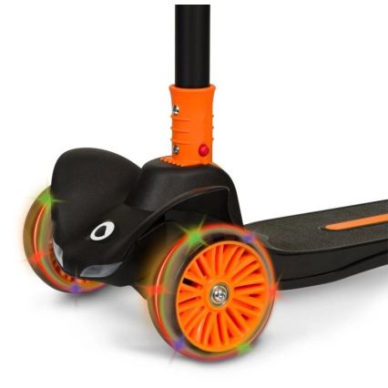 Lionelo - Otroški skuter TIMMY 3xAA oranžna/črna