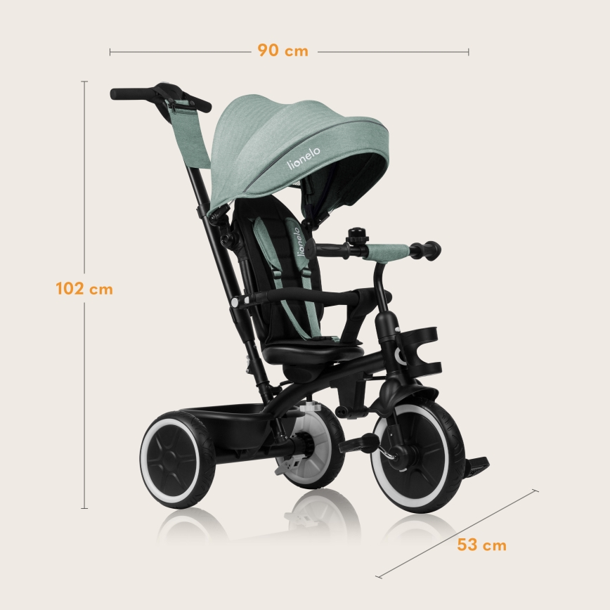 Lionelo - otroški tricikel BERRY Green Forest
