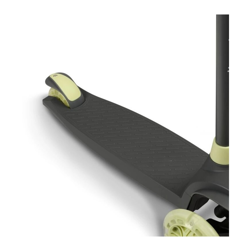 Lionelo - Otroški trotinet JESSY 3xAA siva/zelena